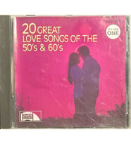 (Müzik CD sidir Plak Değildir) CD 20 Great Love Songs Of The 50's And 60's CD