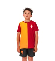 Galatasaray Orijinal 5 Yıldız Parçalı Çocuk T-shırt (Sarı-Kırmızı)