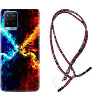 Vivo Y11S Y21S Y20 Y20S Y70 Kılıf Boyun Asklı Rasta Silikon Red Blue Leon 1714