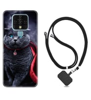 Tecno Camon 16 18P Pova Kılıf Boyun Askılı Silikon Super Cat 1666