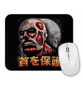 Attack On Titan Protect Ya Neck Mouse Pad