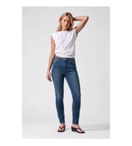 Kadın Açık Mavi Yüksek Bel Slim Fit Likralı Jean Pantolon