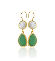 Kadir Jewellery 22 Ayar Altın Kaplama Kadın İnci Küpe -El İşçiliği Ve Hipoalerjenik Küpe