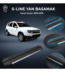 Dacia Duster S-Line Premium Krom Yan Basamak   2009-2018
