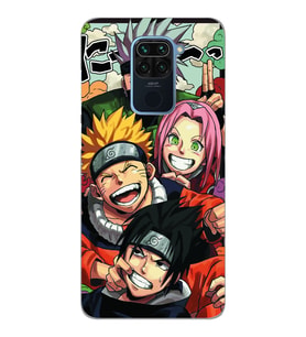 Xiaomi Redmi NOTE 9 Uyumlu Naruto Tasarımlı Şeffaf Telefon Kılıfı