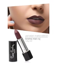 Pierre Cardin Porcelain Matte Edition Lipstick - Ruby Red - 217 (Karışık)