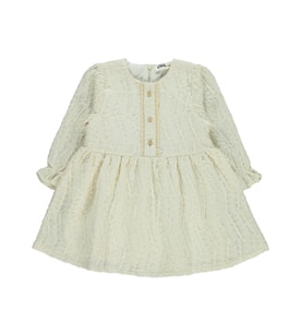 Civil Baby Dantel 6-18 Ay Elbise - Ekru