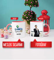 Coğrafya Öğretmenine Hediye Coğrafya Öğretmeni Kupa Bardak Pembe Fotoğraflı