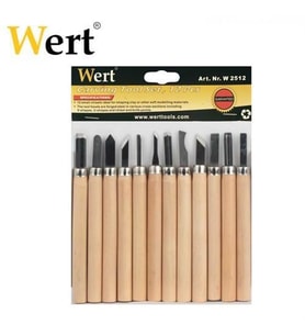 Wert 2512 Ahşap Oyma Bıçak Seti (12 Parça) Ağaç Oyma Hobi
