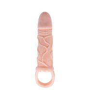 3 cm Dolgu Uzatmalı Titreşimli Penis Kılıfı Prezervatif Vibratör