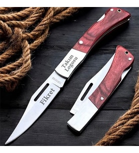 Kişiye Özel İsimli Columbia 003B-21 CM Takım Baskılı Columbia Orta Çakı (Çok Renkli)