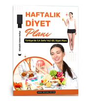 Haftalık Diyet Planı YAZ-SİL (Silinebilir Kalem Hediye)