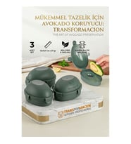 3 lü Avokado Saklama Kabı  Kilitli Taze Tutucu Koruyucu Kutu  Kararmaya Son 723085