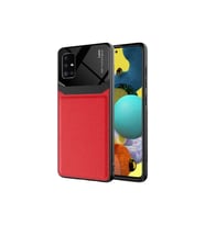 Samsung Galaxy A51 Uyumlu Kılıf Zore Emiks Kapak (Kırmızı)