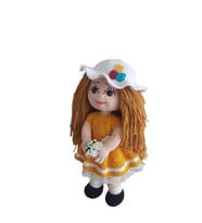 Sarı Güzeli Bebek Amigurumi Organik Oyuncak