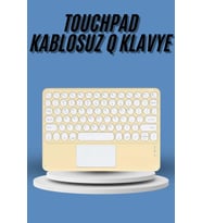 Lexroo Touchpad Tüm Cihazlara Uyumlu Bluetooth Klavye Touchpad Slim Kablosuz Wifi Q Klavye
