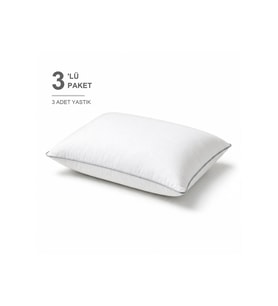 Comfort Touch Biyeli Yastık 3'li Paket 50x70 cm 1000 gr Boncuk Silikon Elya
