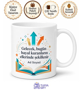 Dünya Gençlik Günü Hediye Kupa Pırıl Pırıl Zihinlere Özel Tasarım Bardak