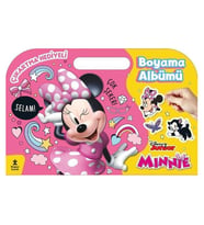 Disney Junior Minnie Çıkartma Hediyeli Boyama Albümü Doğan Çocuk