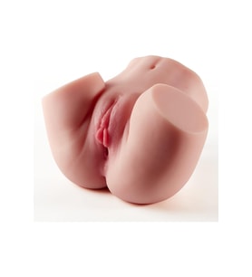 Erkekler için titreşimli 2.1 kg ilisski Bebeği Erkek Masturbator Zevk anl vajinal 2 in 1 çift giriş