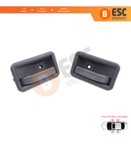 Renault 19 Phase 2 1992-2000 Clio MK1 1990-1999 İçin Ön veya Arka Sağ Sol Kapı İç Açma Kolu Gri