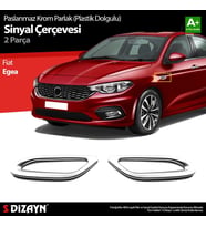 Fiat Egea Parlak Krom Sinyal Çerçevesi 2 Prç. ABS Plastik Dolgulu 2015 Üzeri