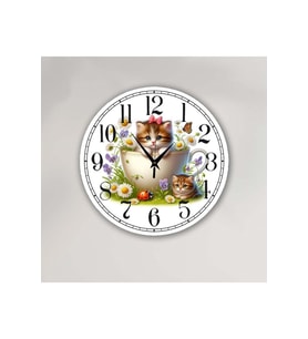 bilge Tasarım Çocuk Odası Duvar Saati 30 x 30 CM (Karışık)