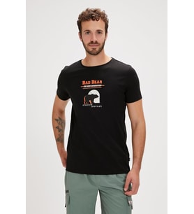 Bad Bear DEREK T-SHIRT NIGHT Erkek Tişört Siyah S-XXL