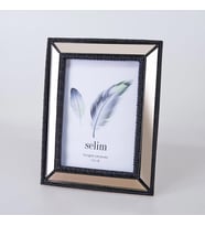 Selim Dekor 13x18 Elsira Aynalı Çerçeve Siyah