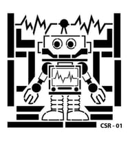 CADENCE CSR-01 STENCİL ŞABLON 25x25 - SEVİMLİ ROBOT