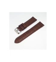 20mm Marka Kahve Croco Hakiki Deri Saat Kordonu