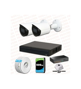 Provzen Dahua 2 Kameralı IP 1080P Gece Görüşlü Güvenlik Kamerası