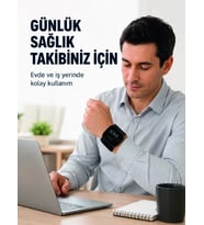 Şarjlı Bilekten Dijital Tansiyon Ölçer Geniş LCD Ekranlı