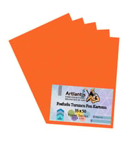 Fon Kartonu Fosforlu Turuncu 35x50 5 Adet Artlantis Fosforlu Fon Kartonu Turuncu 35*50 5 Adet (Neon Turuncu)