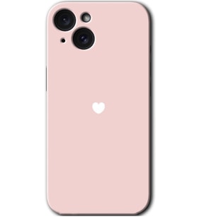 İphone 15 Plus Kılıf HD Desen Baskılı Kılıf - Sade Kalp