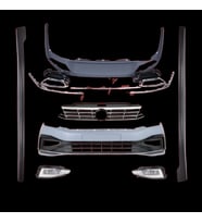 VW Passat B8.5 R-line 2020- (2014-2018 Passat B8 Icin Uyumludur Dönüşüm-Facelift) Tampon Seti Komple