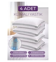 4 Adet Klimalı Silikon Yastık - DayCool Serisi - 4 x 800 Gram Klimalı Kapitone Silikon Yastık