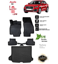 Audi Q2 2017 Araca Özel 3D paspas ve 3d Bagaj Havuzu