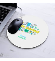 Kişiye Özel Web Designer Temalı Yuvarlak Mousepad