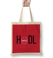 HOLD AMC Stock TO THE MON Bez Çanta Uzun Saplı