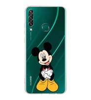 Huawei Y6 p  Kamera korumalı Kapak Mickey Mouse Tasarımlı  Şeffaf Kılıf