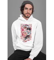 Özel Tasarım Eren Yeager Baskılı Unisex Oversize Attack On Titan Anime Karakter Hoodie