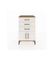 Hyperion Komodin 3 Çekmeceli 2 Kapaklı 60x44x96 Çam-Aytaşı