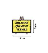 Ahşap Retro Masa Üstü Mdf Akıllı Tablo , Komik Sözler , Duvar Yazıları , Edebiyat - Akıllı230
