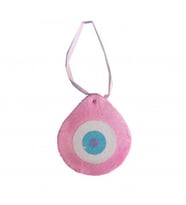 Nazar boncuğu köpükten 14x15cm pembe p10-