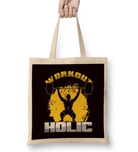 Workout Fan Gym Bodybuilding Weightlifting Fitness Sports Bez Çanta Uzun Saplı