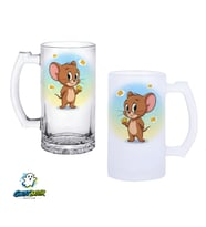 Jerry Kulplu Bira Bardağı Buzlu veya Şeffaf Seçenekli 0302