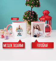 Bilgisayar Öğretmenine Hediye Bilgisayar Öğretmeni Kupa Bardak Pembe Fotoğraflı