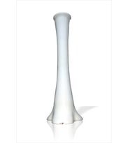 Uzun 60 cm Düz Beyaz Kırılmaz Dengeli Sert Plastik Kuru Çiçek Dal Masa Sehpa Köşe Şömine Vazo Vazosu (Pamuk Beyaz)