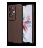 Oppo Reno 11f Kılıf First Silikon - Kahverengi